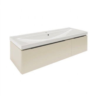 Koupelnová skříňka s umyvadlem SAT Feel 120x30x44,8 cm pískově béžová mat SATFEEL2120BEU5