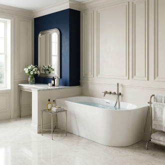 REA Rohová akrylová vana SYDNEY BELLANTO LEFT 150cm KPL-W6250