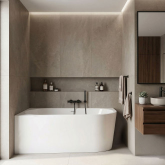 REA Rohová akrylová vana SYDNEY BELLANTO LEFT 150cm KPL-W7250