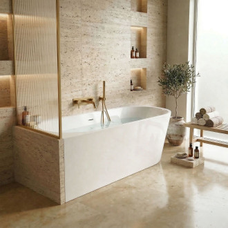 REA Rohová akrylová vana SYDNEY BELLANTO LEFT 160cm KPL-W8252