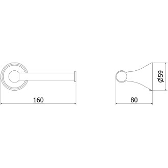 Mexen Lusso uchwyt na papier toaletowy, chrom - 70A16825-00
