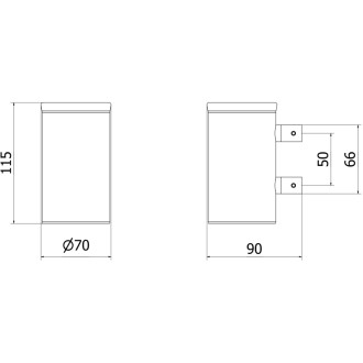 Mexen Loop kubek na szczoteczki, złoty - 70A71051-50