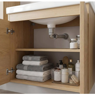 REA Umyvadlový sifon s univerzální výpustí click-clack Flow Black REA-A9492