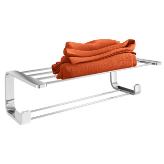 OUTLINE police na ručníky s hrazdou, chrom