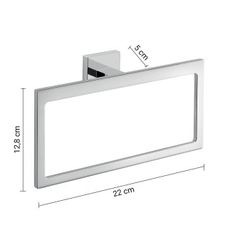 ELBA držák ručníků, chrom