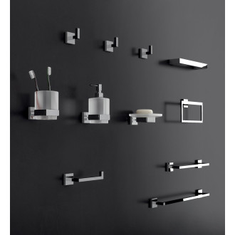 ELBA dávkovač mýdla, mléčné sklo, chrom