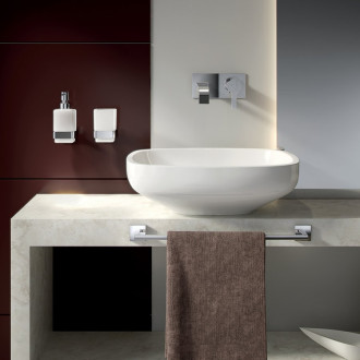 ELBA dávkovač mýdla, mléčné sklo, chrom