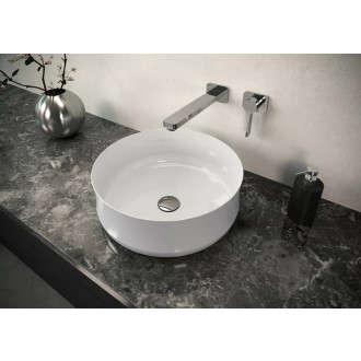 umyvadlová mísa MING Mod. 3187 d:400. 00mm, warm grey 60, Perl-Effekt, bez přepadu Kaldewei 913406003671