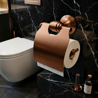 REA Držák na toaletní papír, kartáčovaná měď REA-98511