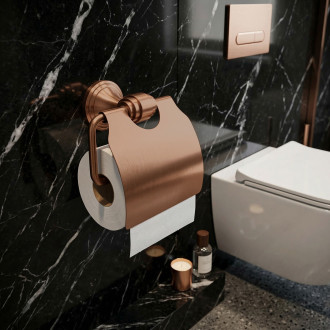REA Držák na toaletní papír, kartáčovaná měď REA-98511