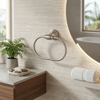 Věšák na ručníky 16101 Brush Nickle REA-98502