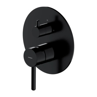 Omnires Y nadomítkový díl sprchovo-vanové baterie 3cestné, černá polomat Y1248ROBL