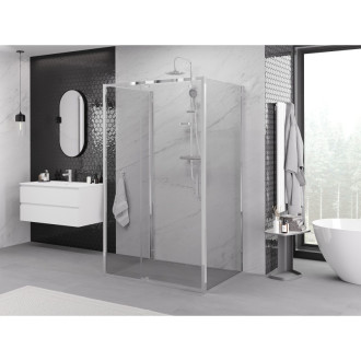 Mexen Exo-3S kabina prysznicowa 3-ścienna uchylna 105 x 95 cm, transparent, chrom - 819-105-095-01-00-3S