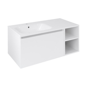 LOREA skříňka 100x46x51,5cm (70+30Pcm), levá, bílá mat LE070-3131-L-11