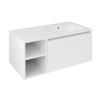 LOREA skříňka 100x46x51,5cm (30P+70cm), pravá, bílá mat LE070-3131-R-11