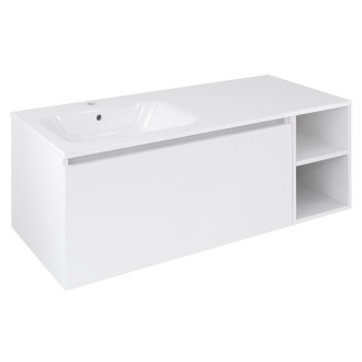 LOREA skříňka 120x46x51,5cm (90+30Pcm), levá, bílá mat LE090-3131-L-04