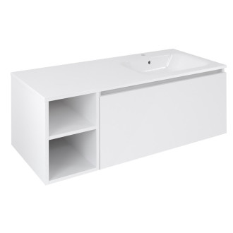 LOREA skříňka 120x46x51,5cm (30P+90cm), pravá, bílá mat LE090-3131-R-04