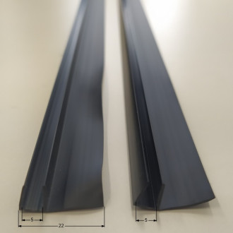 Uszczelki piórowe do szyb 5 mm - 2 szt.