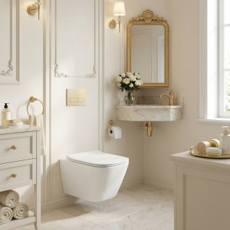 Rea Závěsná WC mísa Rea Julio Rimless REA-C4803