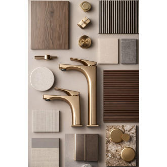 REA Joe Brush Gold low Umyvadlová baterie nízká, kartáčovaná zlatá REA-B8990