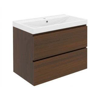 Koupelnová skříňka s umyvadlem SAT B-Way 59x50x45 cm ořech mat BWAY260NUTU1