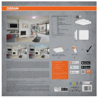 ORBIS BACKLIGHT stropní svítidlo, 350x350mm, WIFI RGB+stmívatelné, OSRAM, 2800lm, 28W, IP20, bílá