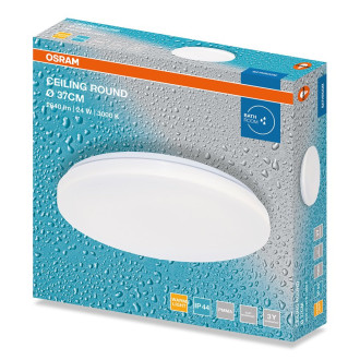 Koupelnové stropní svítidlo, ø 325mm, OSRAM,2640lm, 24W, 3000K, IP44