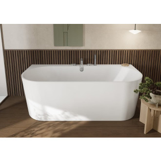Volně stojící vana Villeroy & Boch Oberon 2.0 80x180 cm litý mramor alpská bílá UBQ180OBR9CD00V-01