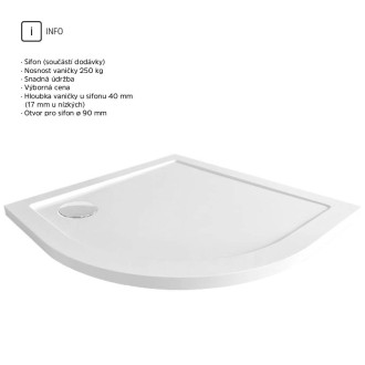 Mereo Sprchový set: sprchový kout, 90x90x185 cm, sklo Grape 5 mm, vanička CV01N CK35101ZN