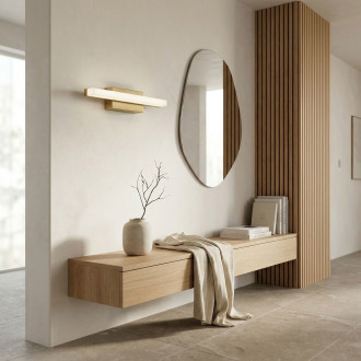 REA Nástěnné svítidlo LED 42CM APP1851-1W BRUSH GOLD OSW-66005