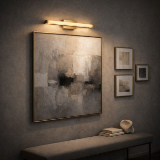 REA Nástěnné svítidlo LED 42CM APP1851-1W BRUSH GOLD OSW-66005