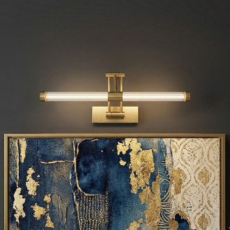 REA Koupelnové nástěnné LED svítidlo APP1899-1W 40cm BRUSH GOLD OSW-66054