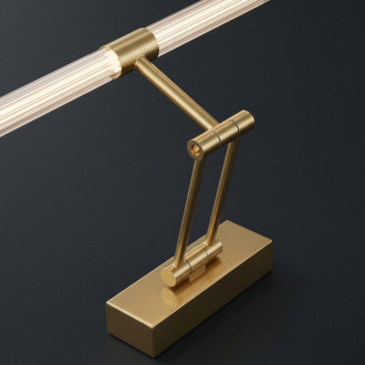 REA Koupelnové nástěnné LED svítidlo APP1899-1W 40cm BRUSH GOLD OSW-66054