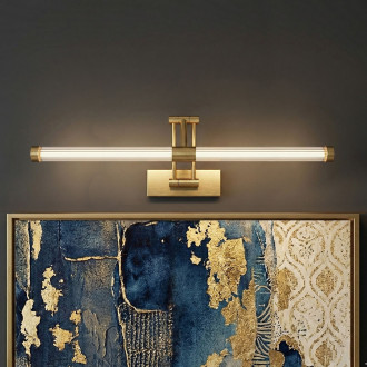 REA Koupelnové nástěnné LED svítidlo APP1900-1W 60cm BRUSH GOLD OSW-66055