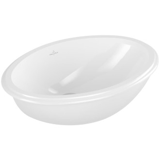 Zápustné umyvadlo Villeroy & Boch Evana 50x35 cm bez otvoru pro baterii 614700R1