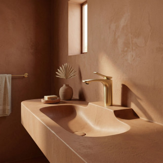 REA Umyvadlová baterie Vision Gold Brush Low REA-B6342