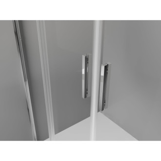 Mexen Exo-3S kabina prysznicowa 3-ścienna rozsuwana 170 x 95 cm, transparent, chrom - 8152-170-095-01-00-3S