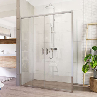 Mereo Lima sprchový kout, 150x90x190 cm, L/P, chrom ALU, sklo Čiré CK89423K