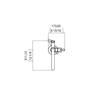 Vanová baterie AGAPE stojící černá matná EFEZ028E