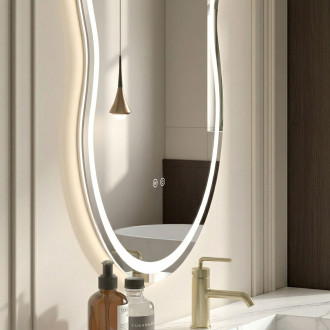 REA Zrcadlo LED UNO 80x55 cm HOM-01515