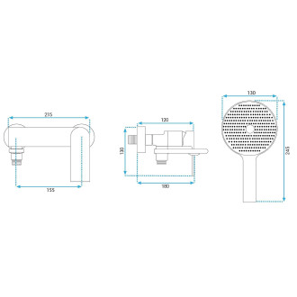 REA Koupelnová baterie Prime Chrome REA-B6749