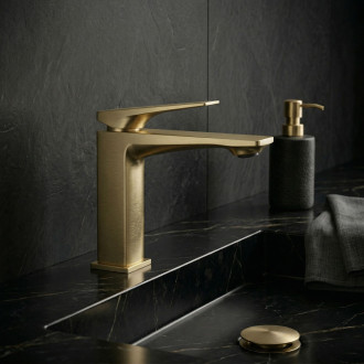 REA Umyvadlová baterie Prime Brush Gold Low REA-B6775