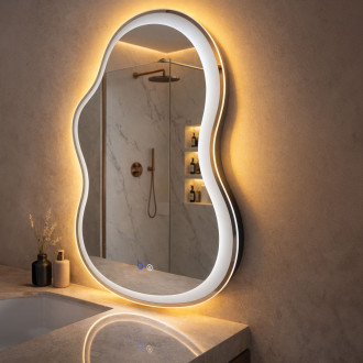 REA Zrcadlo LED UNO DOUBLE 80x55 cm HOM-01516