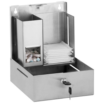 Zásobník na tampóny a vložky, nerez mat