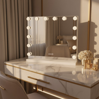 REA Zrcadlo LED HOLLYWOOD White HOM-12010