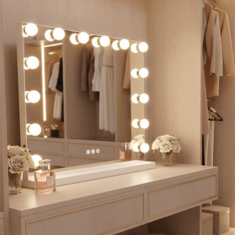 REA Zrcadlo LED HOLLYWOOD White HOM-12010