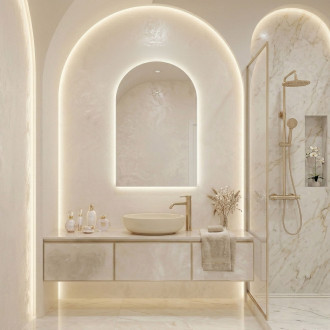 REA Zrcadlo LED 90x60cm TOP-1 HOM-01520