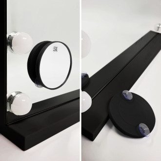 REA Zrcadlo LED HOLLYWOOD Black HOM-12011