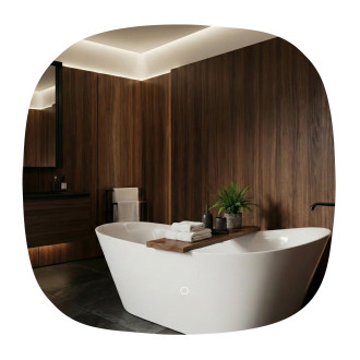 REA Zrcadlo LED 70x70cm TOP HOM-01519