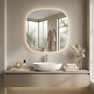 REA Zrcadlo LED 70x70cm TOP HOM-01519